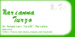 marianna turzo business card